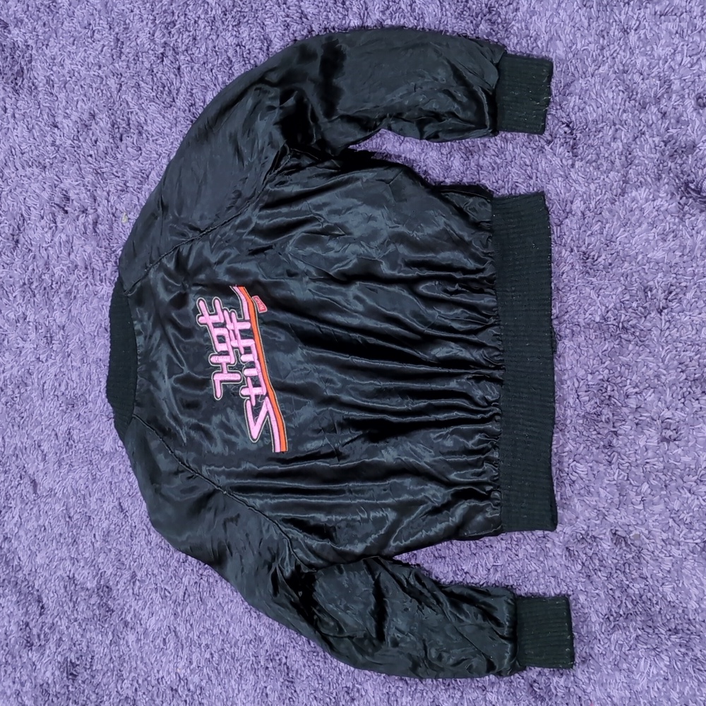 Vintage Wendy's Hot Stuff Logo Satin Jacket
